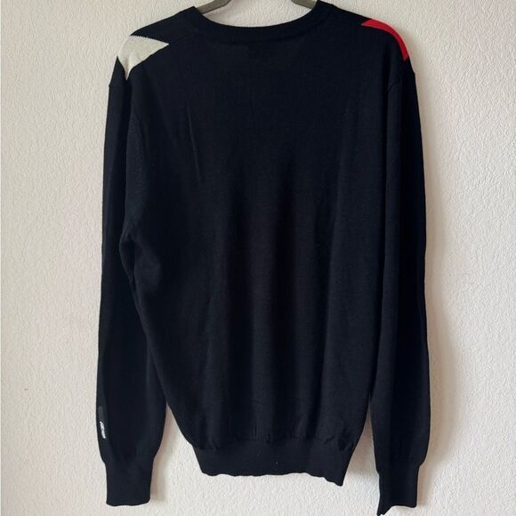 Galvin Green Men’s Diamond Argyle Golf Sweater Sz L V-Neck Pullover Wool Blend - Picture 7 of 7